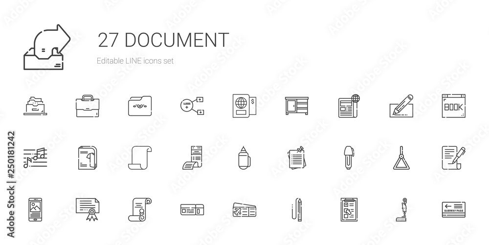 document icons set document icons set