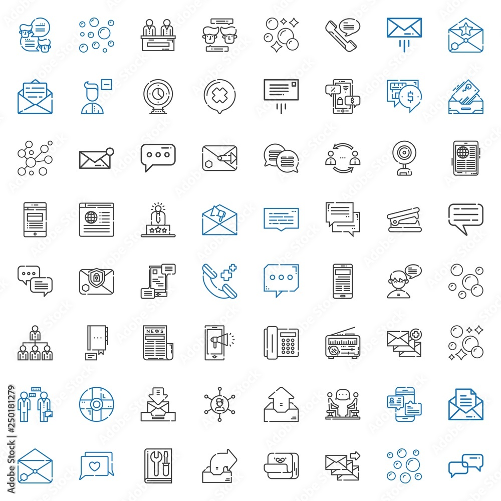 chat icons set chat icons set