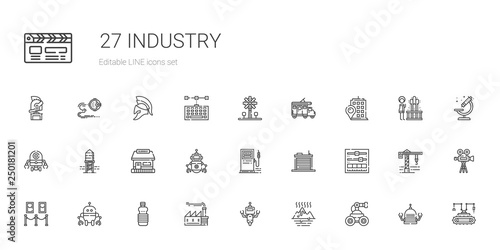 industry icons set