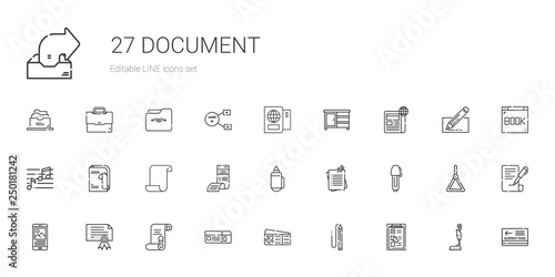document icons set