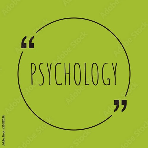 Psychology word concept