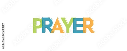 Prayer word concept