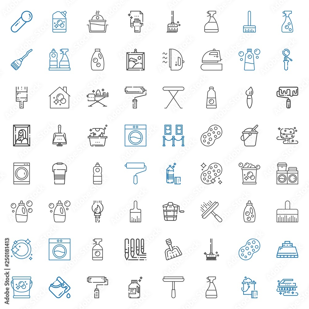 housework icons set housework icons set