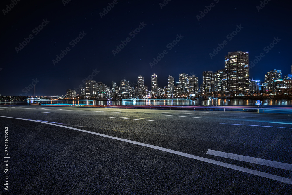 empty city road
