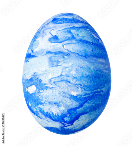Colorful Easter Egg isolated on white