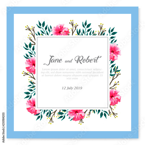 Wedding invitation template