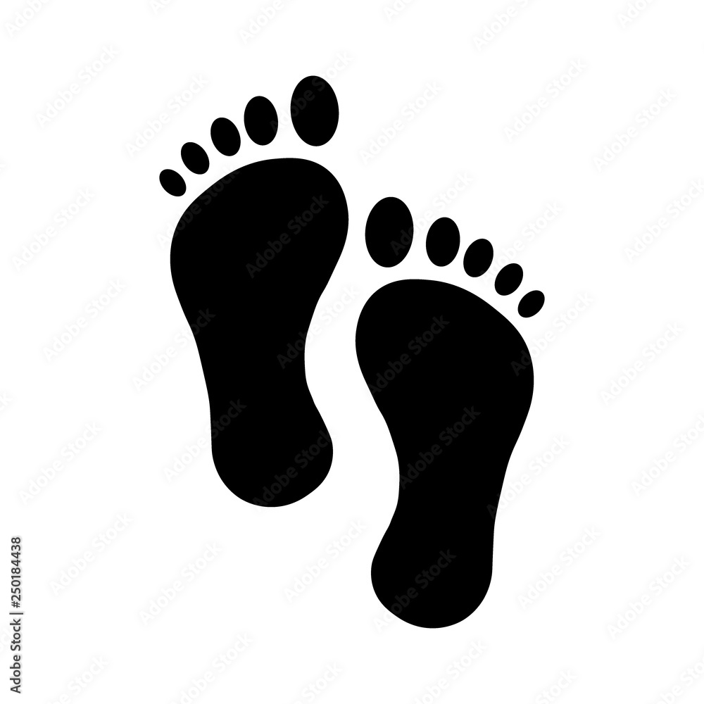 footprint - vector icon