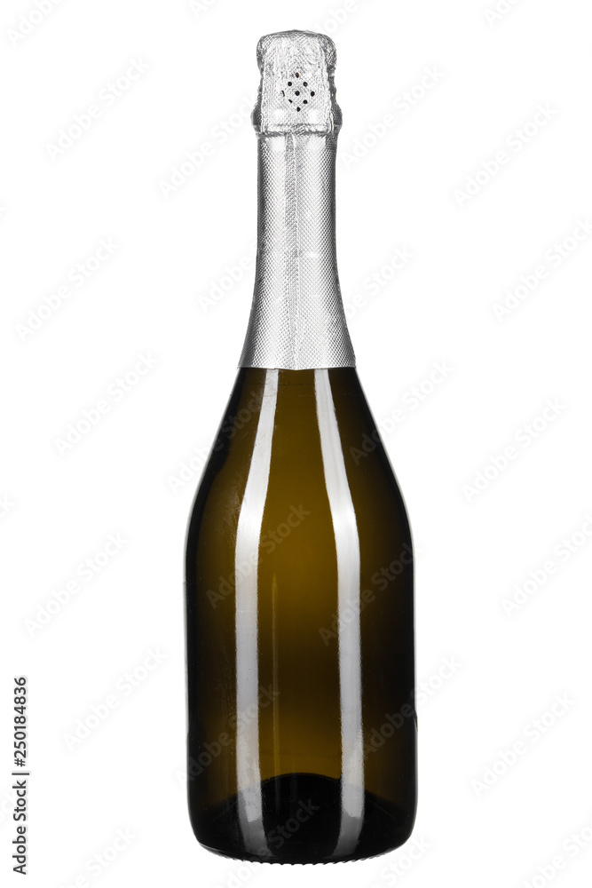bottle of champagne isolated on white bottle of champagne isolated on white