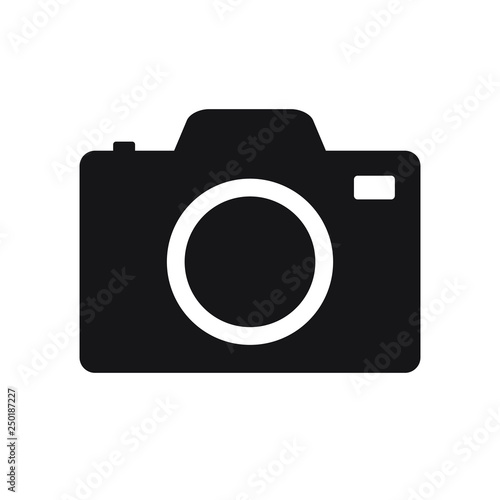 Photo camera vector icon