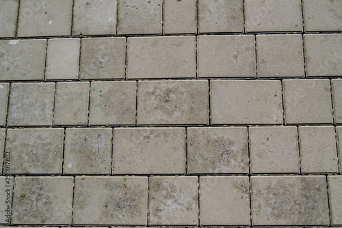 Wallpaper Mural Gray brickwork on the road in the park close up Torontodigital.ca