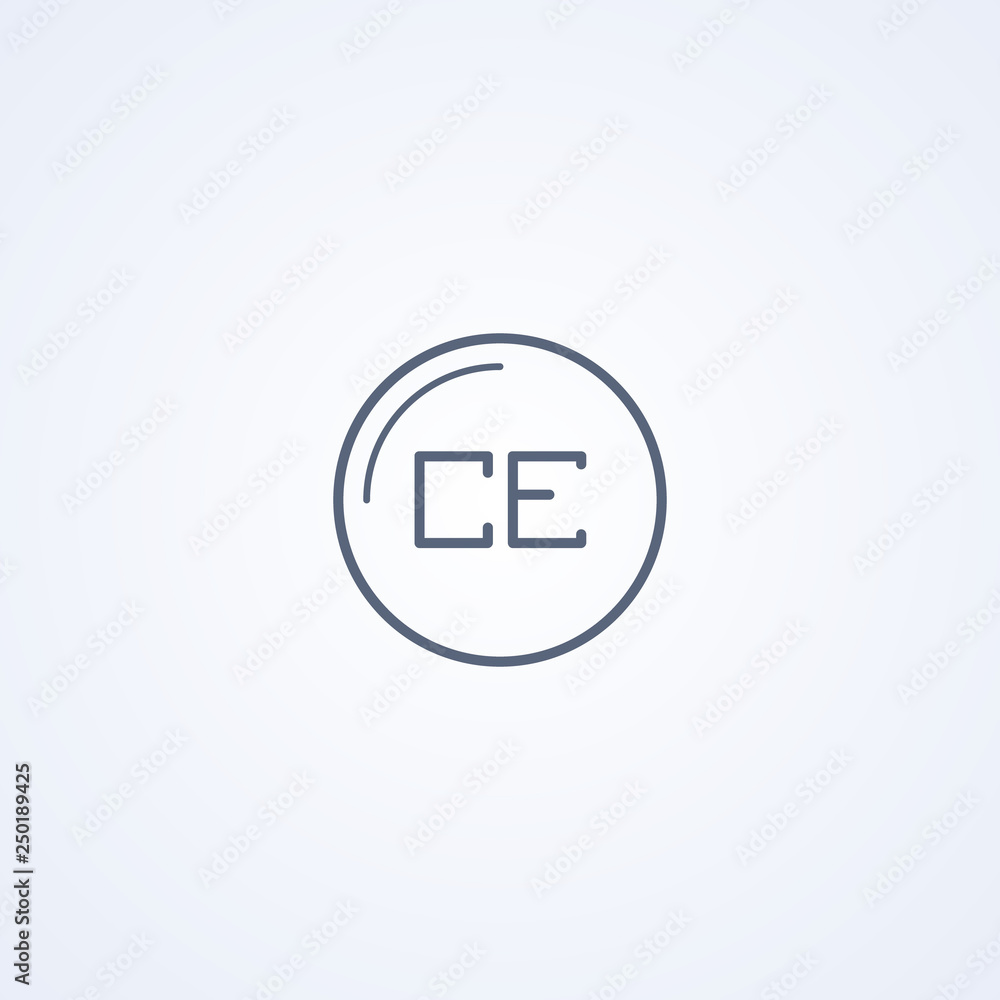 Clean entry, vector best gray line icon Clean entry, vector best gray line icon