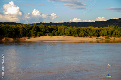 landscape with lake and sky