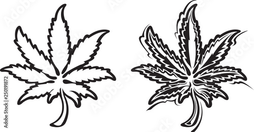 Marijuana leaf icon