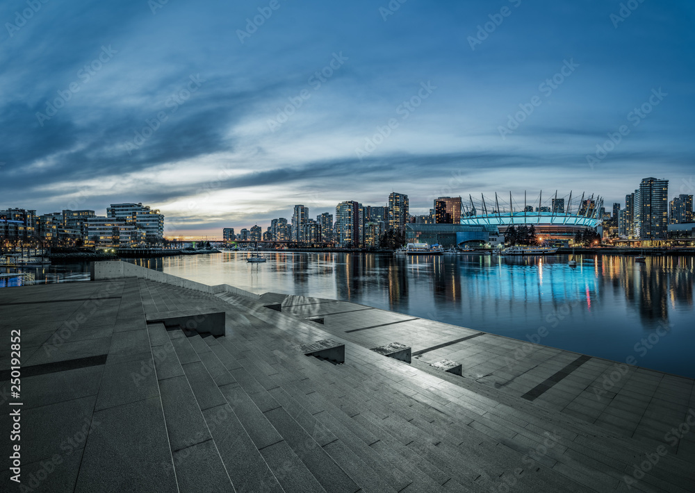 Obraz premium empty concrete square floor