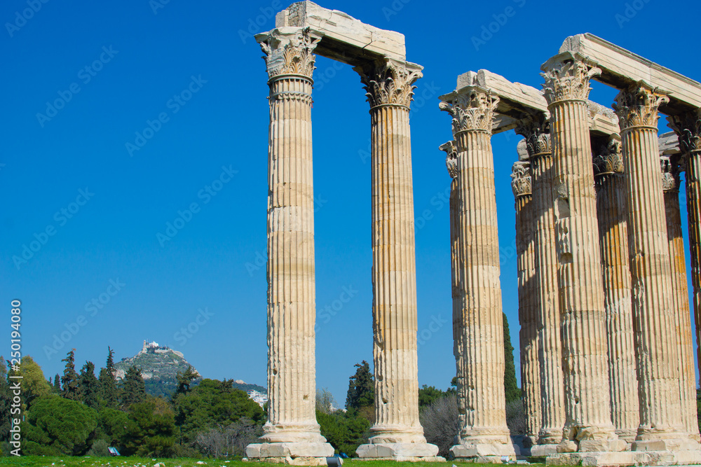 Temple of Zeus in Athens Greece