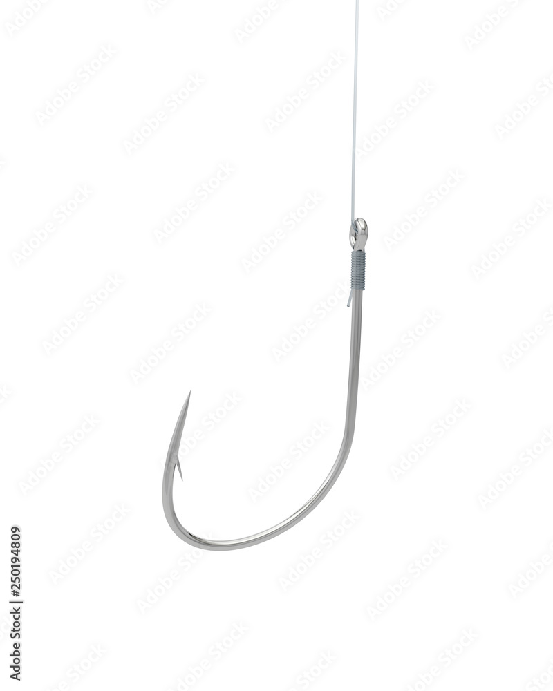 fishing hook trap risk 3D