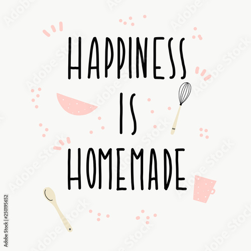 Canvastavla happiness is homemade