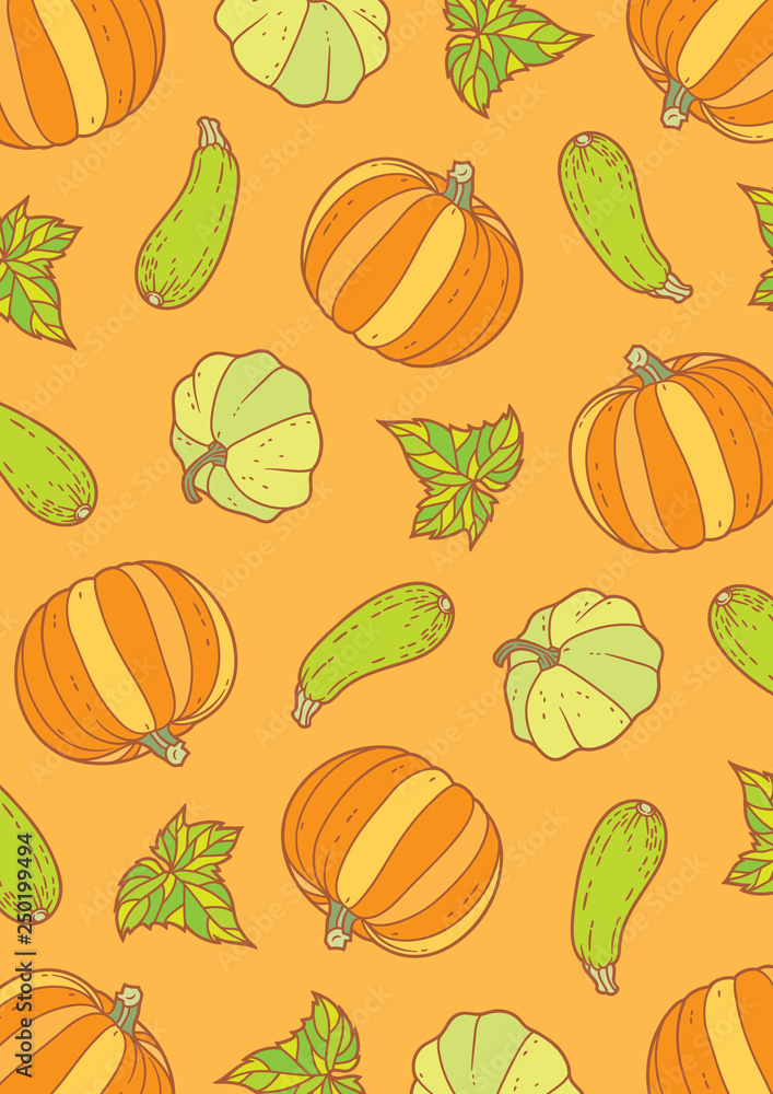 autumn_vegetables_pattern_color autumn_vegetables_pattern_color