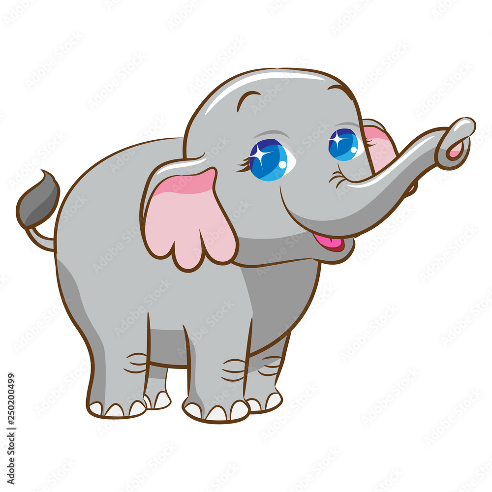 Fototapeta premium Elephant vector clipart