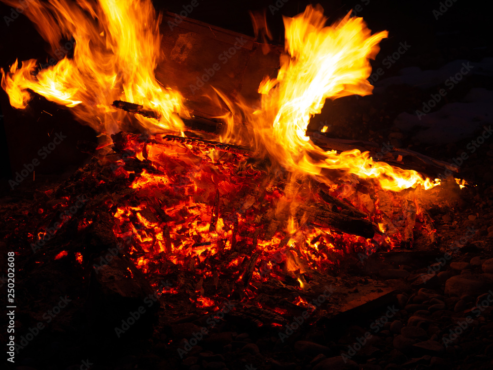 Big bonfire on festival at the nigtht Big bonfire on festival at the nigtht