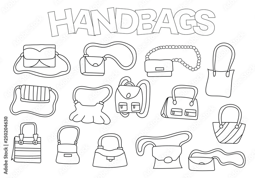 Handbag Drawing Purse Vector Images (over 990)