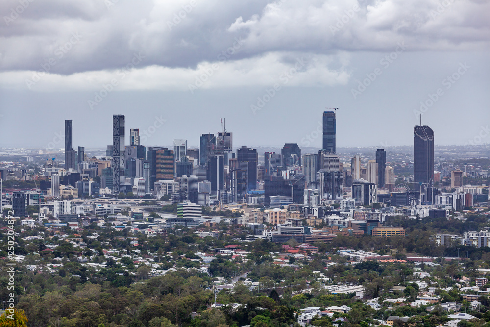Brisbane CBD skyline. Queensland, Australia