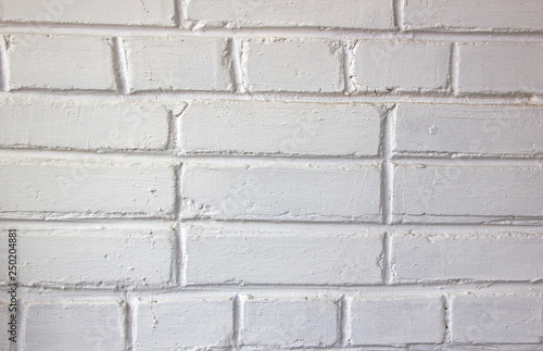 well made brick wall painted white good texture
