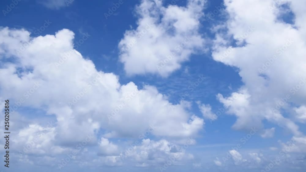 Timelapse of white clouds with blue sky in background Timelapse of white clouds with blue sky in background
