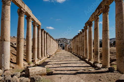 The ancient city of Jerash in Jordan is almost the second most popular tourist destination after Petra. People have been living on this place continuously for 6,500 years.