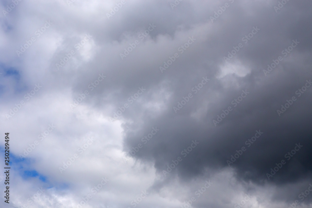 Moody storm clouds