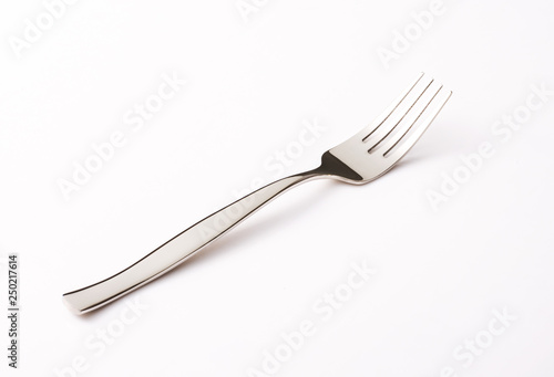 A fork on white background