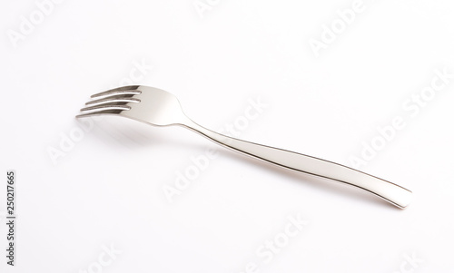 A fork on white background