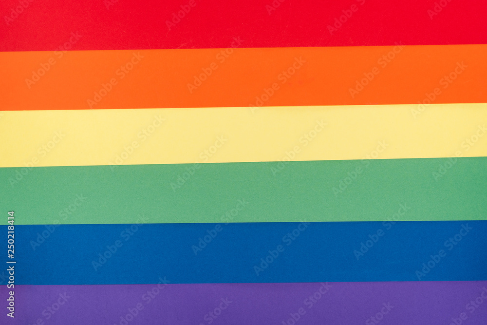 top view of made of paper rainbow background top view of made of paper rainbow background