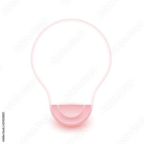 Light bulbs. Minimal concept idea.