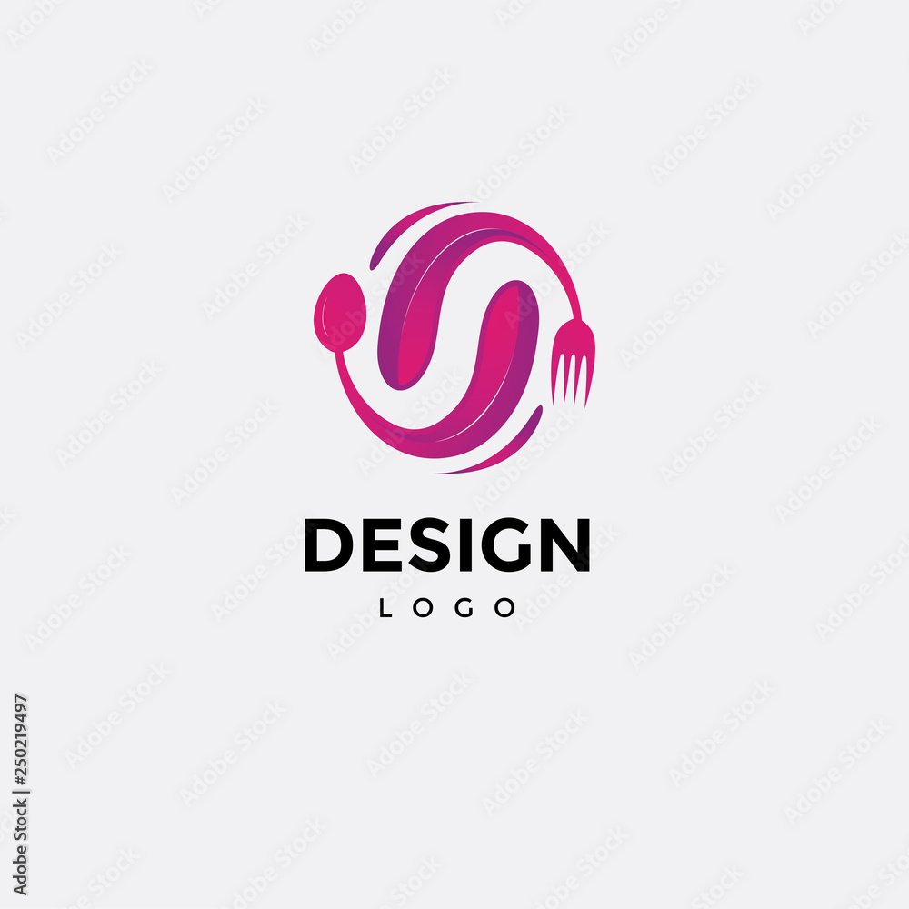 Vector logo design, food drink icon Vector logo design, food drink icon