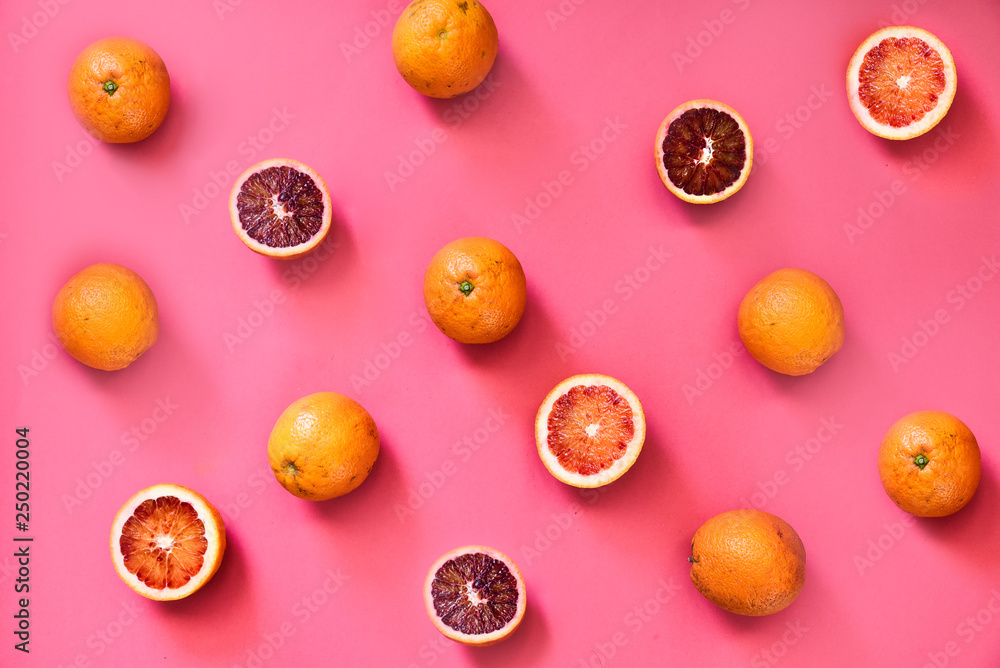 Colorful pattern of oranges