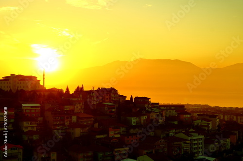 Sunset in Kocaeli   Turkey © Dogan Yetiskin