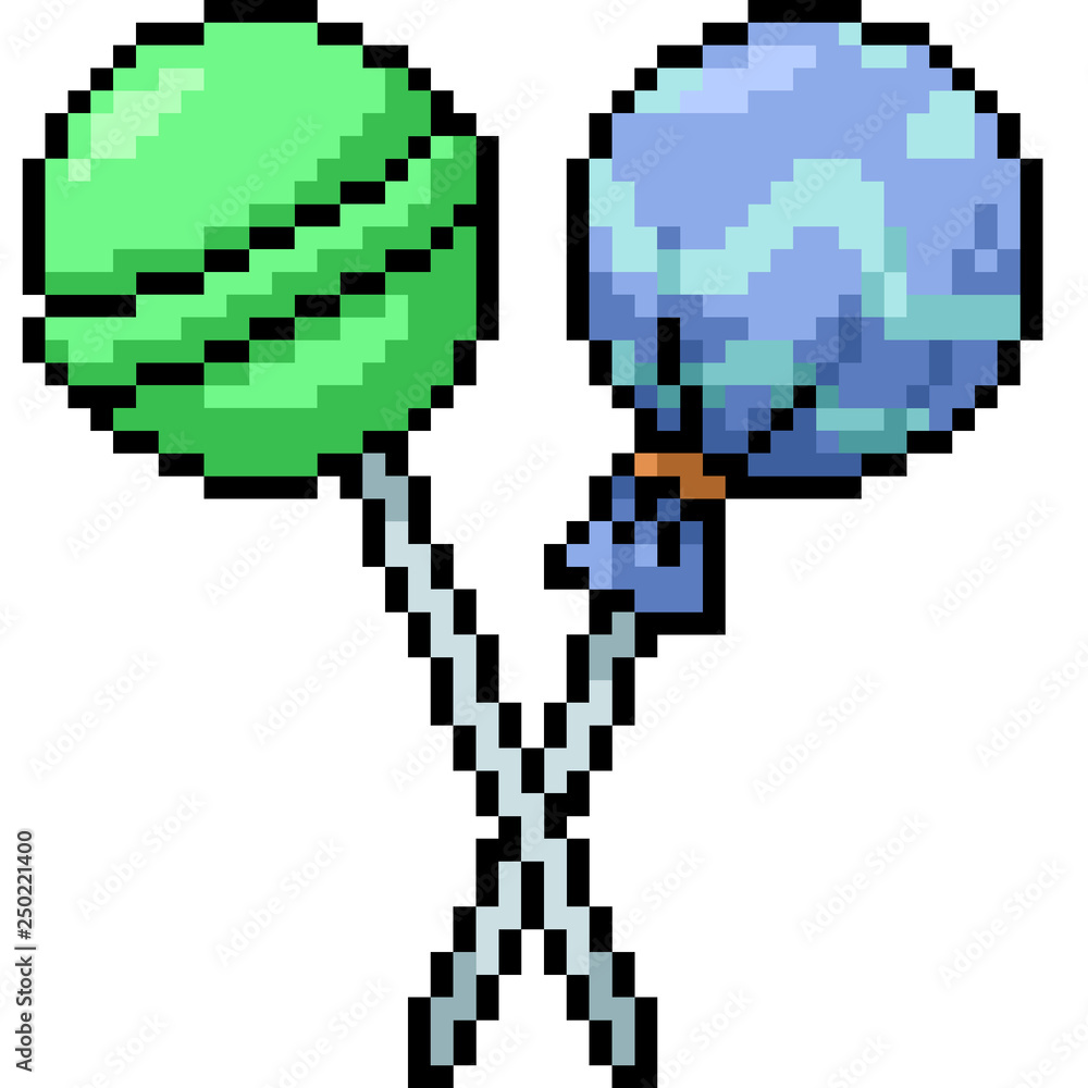 Fototapeta premium vector pixel art sweet candy