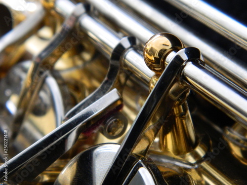 Canvas Print Close up of an alto saxophone