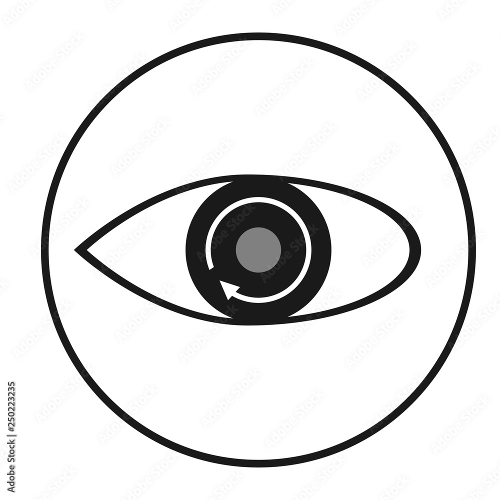Eye icon, flat icon for logo, vector sign symbol Eye icon, flat icon for logo, vector sign symbol