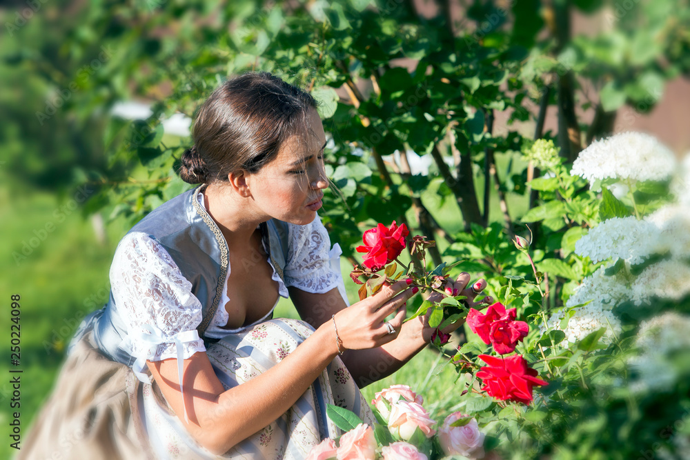 girl in the garden