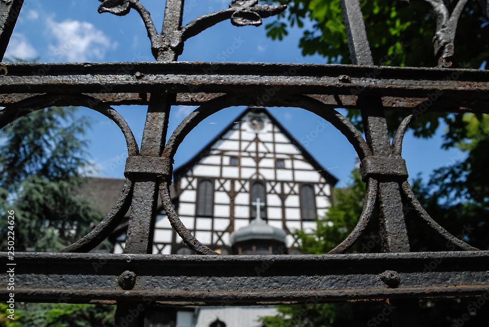 Wooden, protestant church of peace in Swidnica, Lower Silesia, Lutherans, Unesco, Poland Wooden, protestant church of peace in Swidnica, Lower Silesia, Lutherans, Unesco, Poland