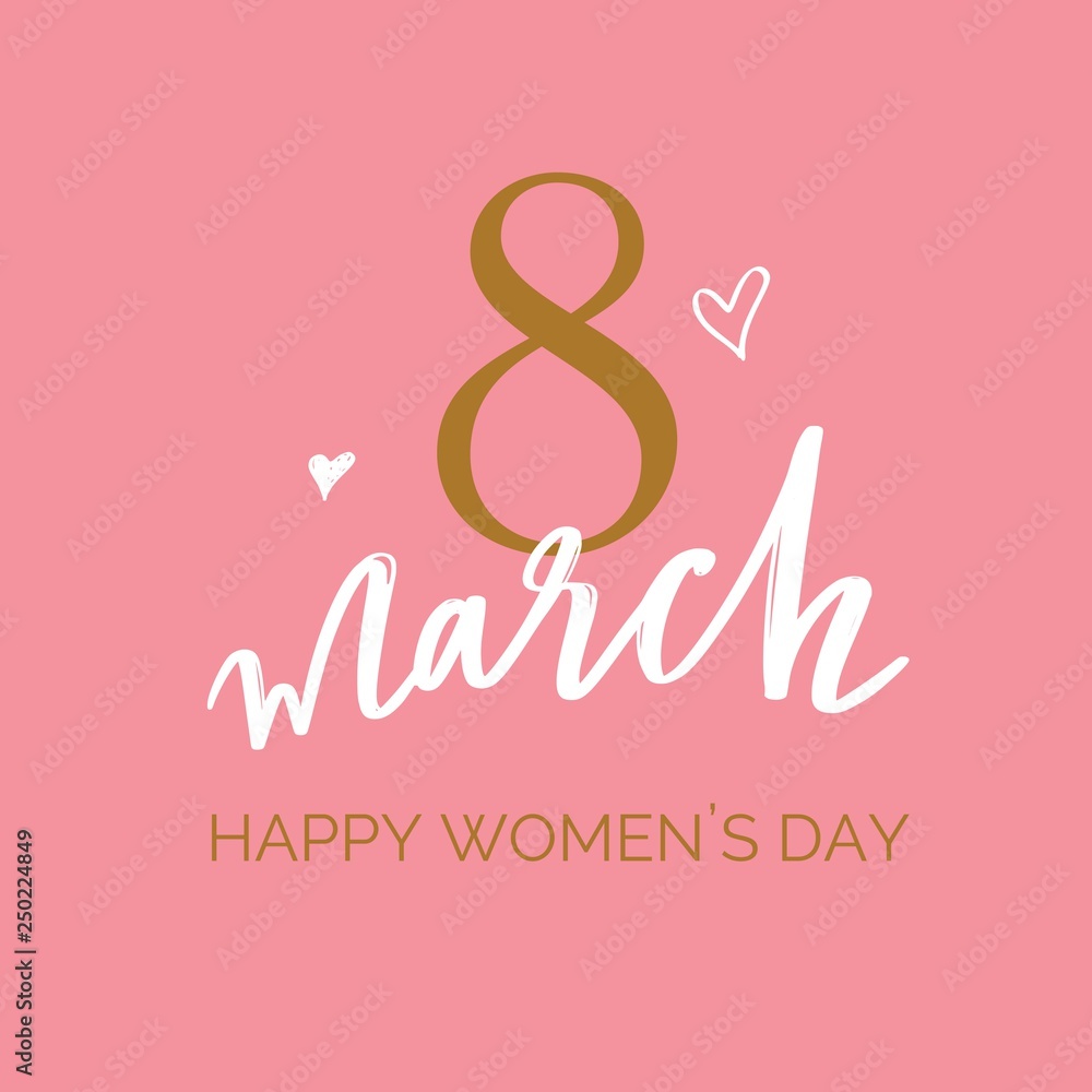 Happy International Women s Day holiday vector illustration. Spring concept for banners, web design, posters, invitations. Happy International Women s Day holiday vector illustration. Spring concept for banners, web design, posters, invitations.