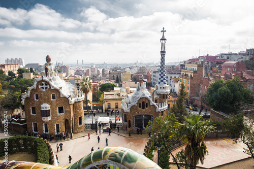 Parc Guell in Barcelona, Antonio Gaudi masterpiece