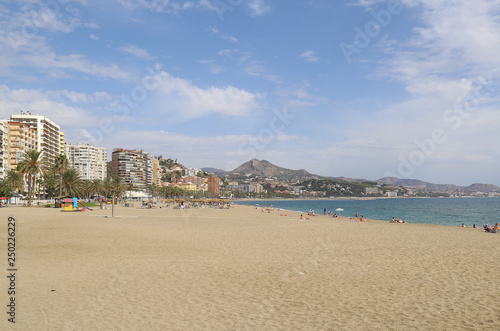 First line of hotels at the beach