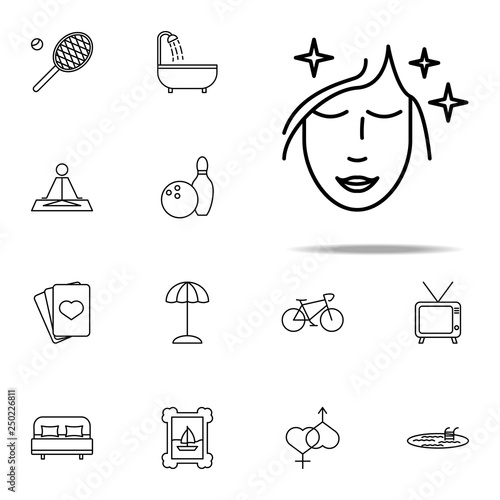 relaxation in beauty saloon icon. relaxation icons universal set for web and mobile