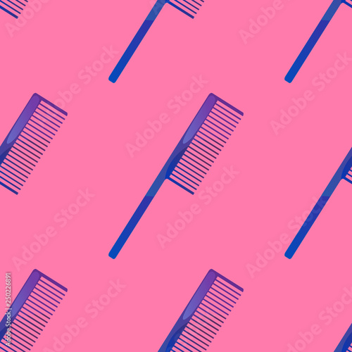 Comb seamless pattern