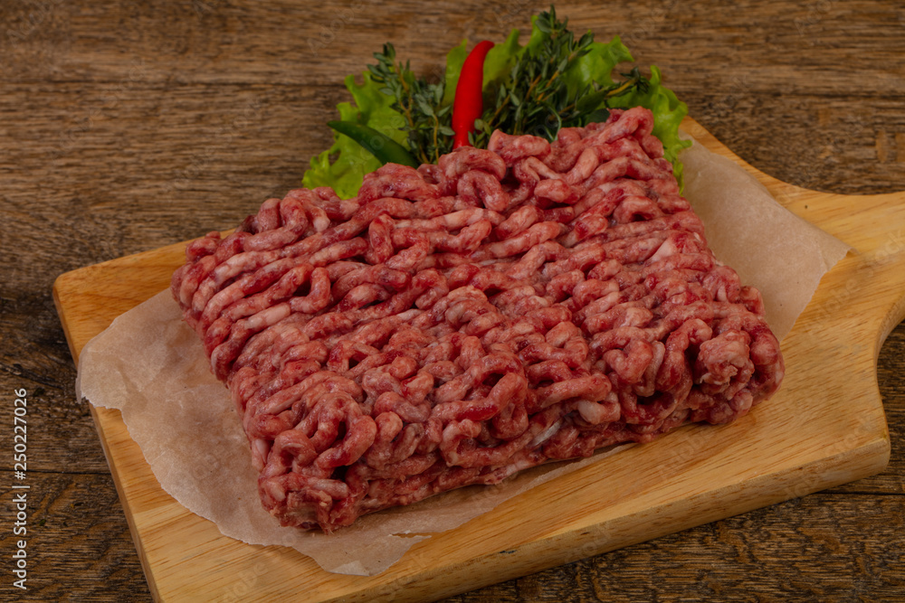 Raw pork minced meat Raw pork minced meat