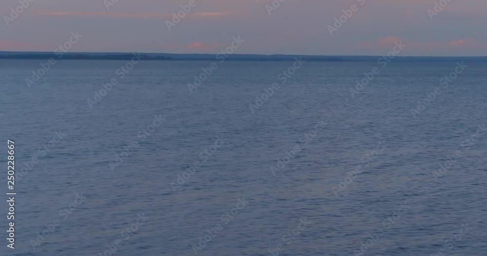 Dark water and a beautiful sunrise. Shooting from the air Dark water and a beautiful sunrise. Shooting from the air