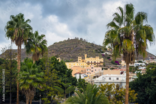 Streets of Santa Cruz de Tenerife, on the Canary Islands.
